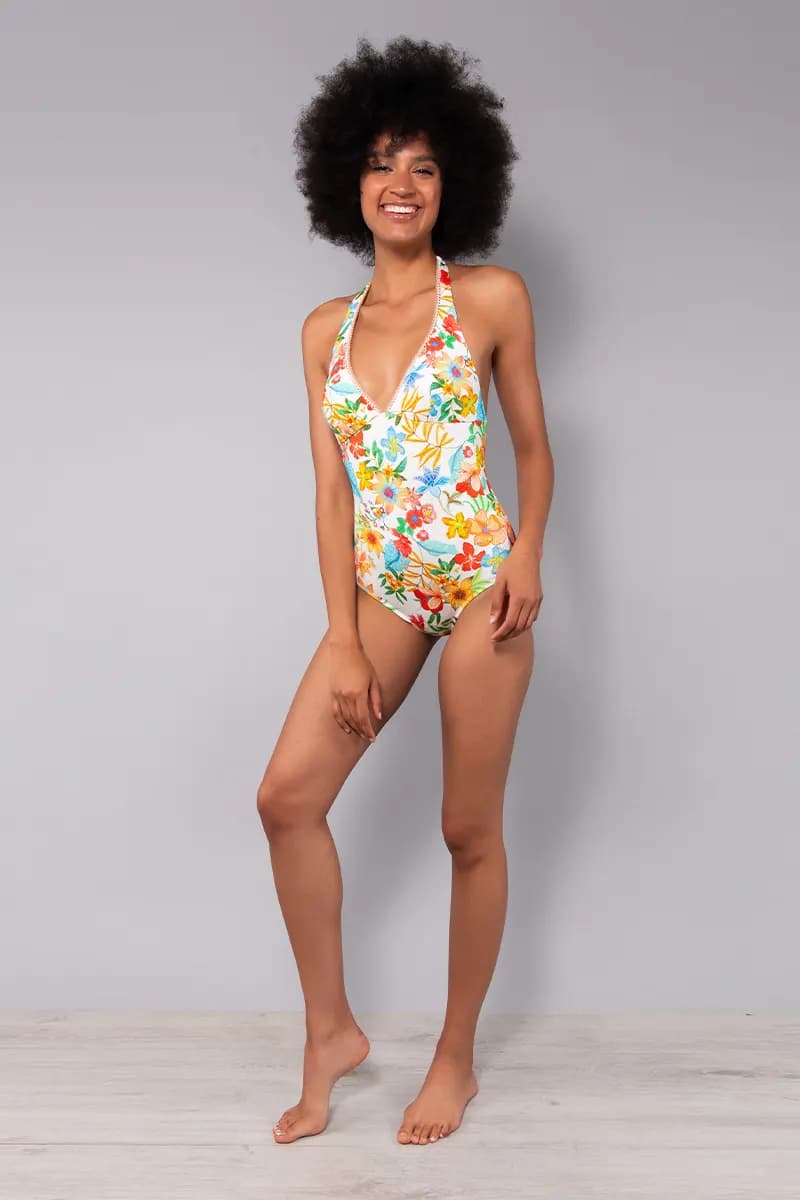 Costume intero con coppe estraibili Fiji | VERDISSIMA Mare - 3