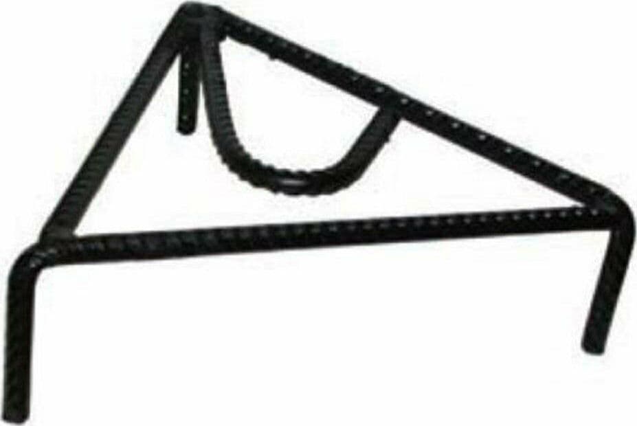 TREPPIEDE IN FERRO NERO DA CM 20 A TRIANGOLO BARBECUE STUFE CAMINETTO 137232 - 2