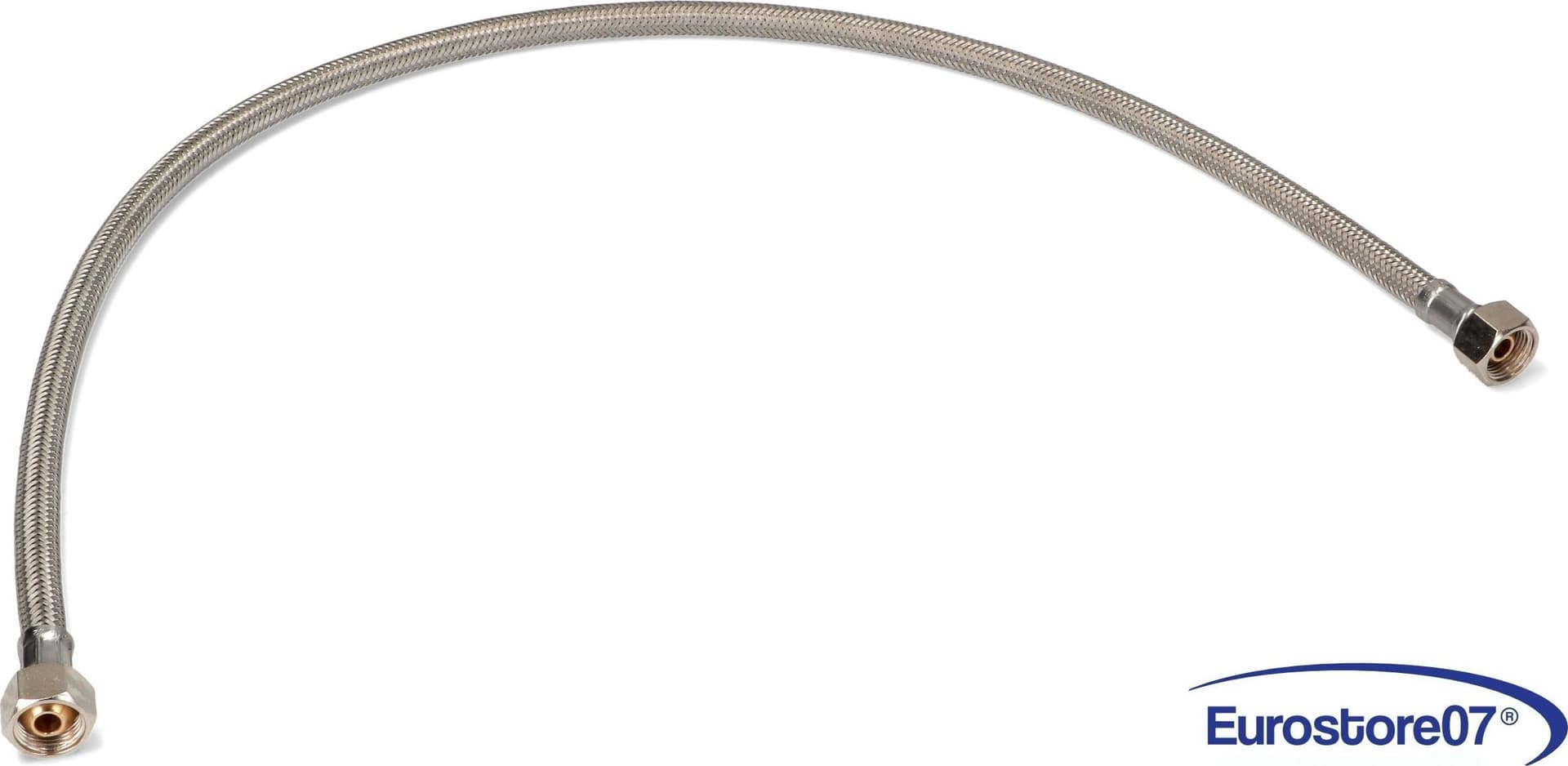 TUBO MACCHINA DA  CAFFÈ FLEX INOX DN8 X2552IU 750mm  F/F, 3/8'' dritto/dritto. - 5