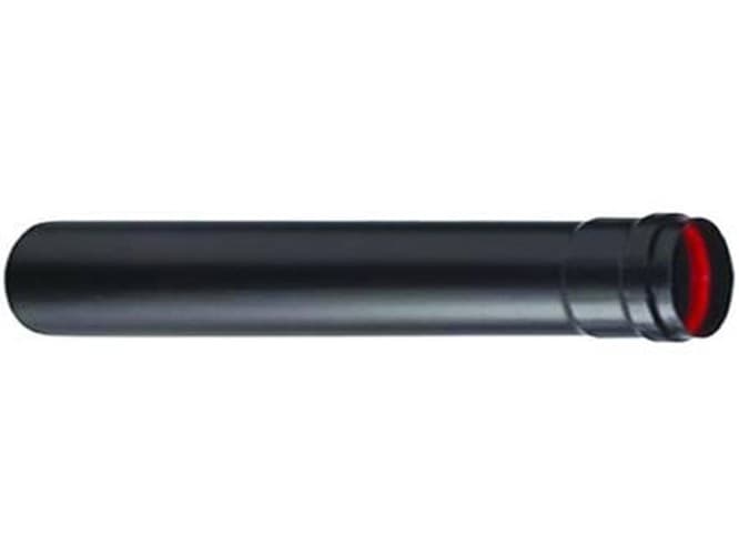 TUBO STUFA PELLET NERO OPACO LUNGO  mm 500 ø  mm.80.  -- ALA -- FER  362337 - 4
