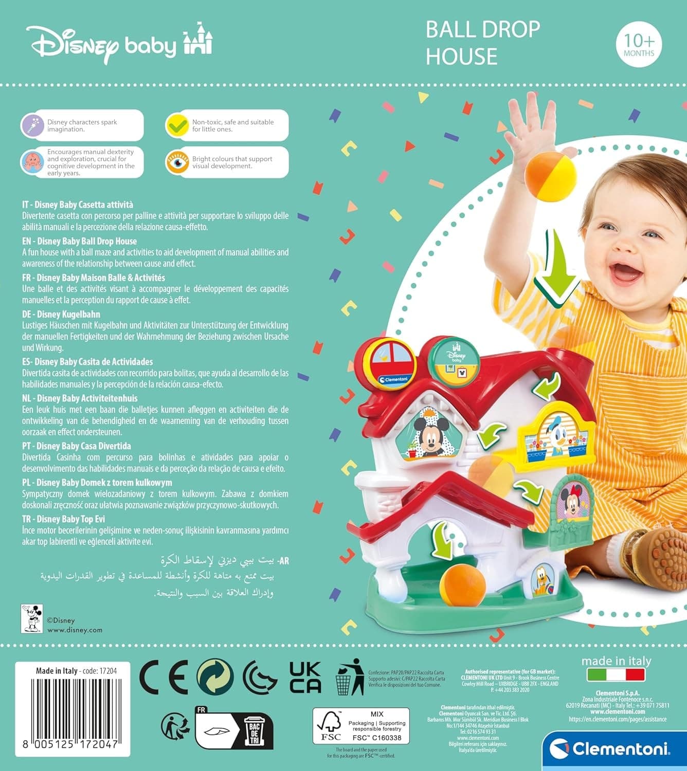 Clementoni Baby - Disney Baby Mickey Casetta attività 17204 - 4