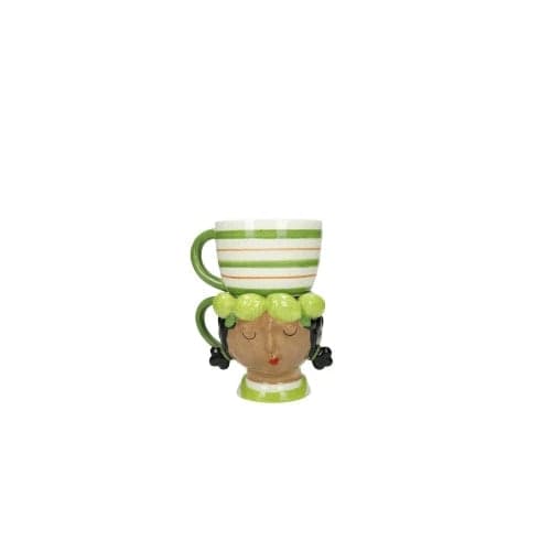 Brandani TAZZA DOUBLE LADY LIME DOLOMITE