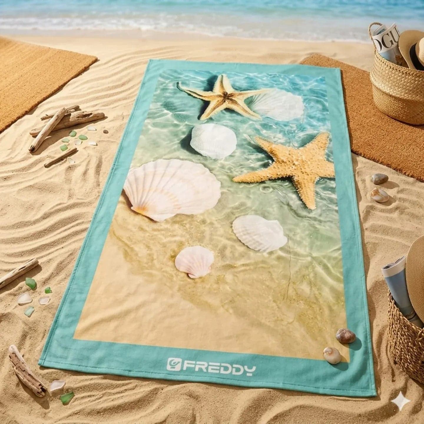 Telo Mare Freddy F300SHORELINE Sunset 90x180 cm in Spugna di Cotone - 2
