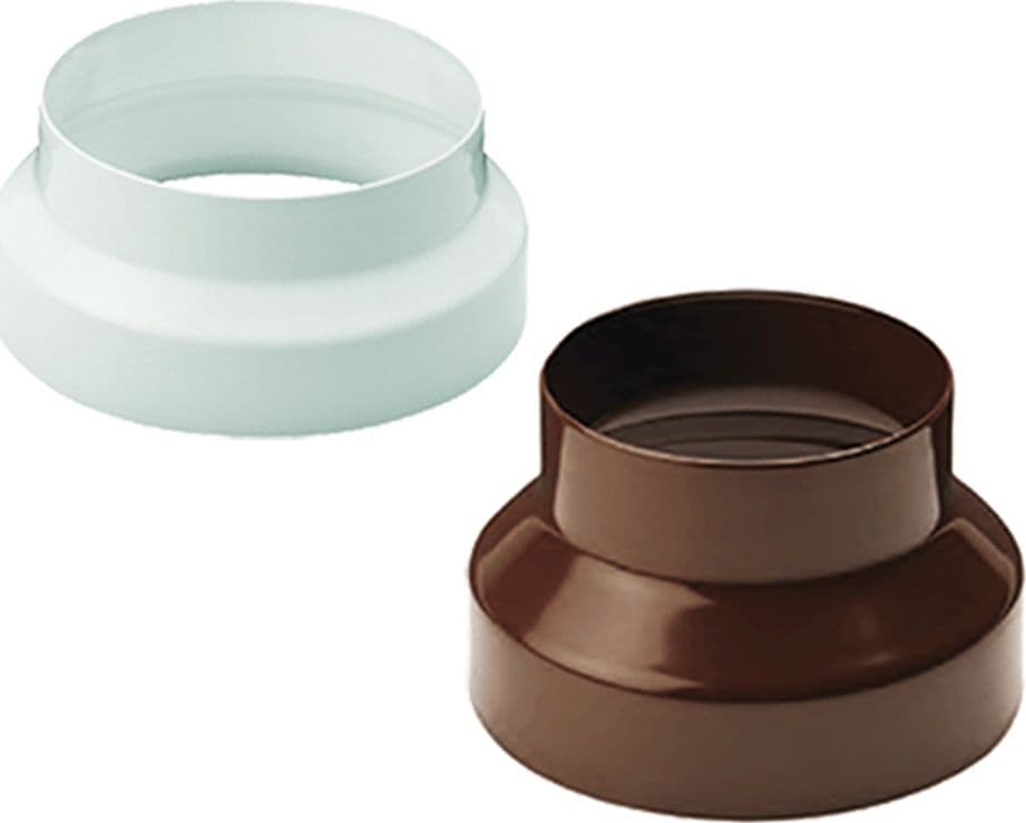 SAVE  -- RIDUZIONE   VERNICIATA   PER STUFE A LEGNA   cm 14 x 12 marrone - 2