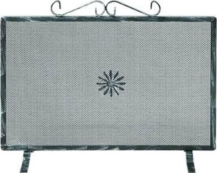 PARASCINTILLE RETTANGOLARE PER CAMINO CON DECORO - cm.70x50h.  - FERR 408806 - 2