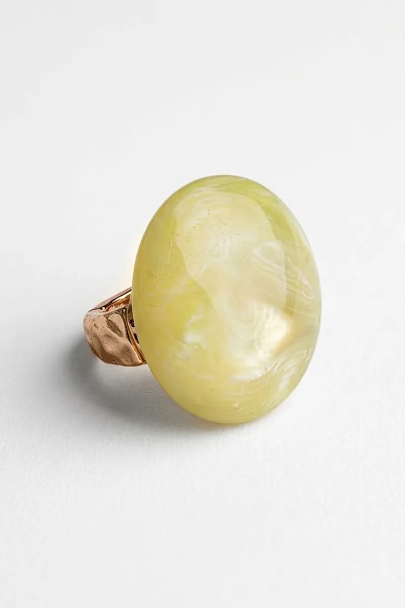 Anello elastico con pietra tonda in acrilico | MYA ACCESSORIES - 2
