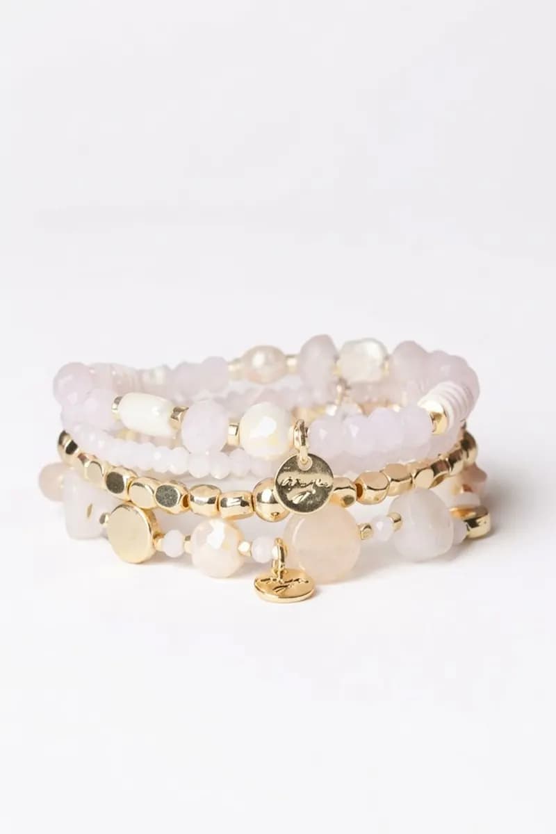 Bracciale elastico con pietre in vetro | MYA ACCESSORIES - 2