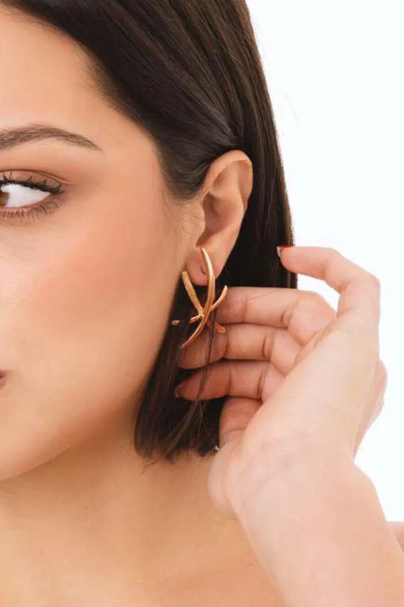 Orecchini stella marina in ottone | MYA ACCESSORIES - 3