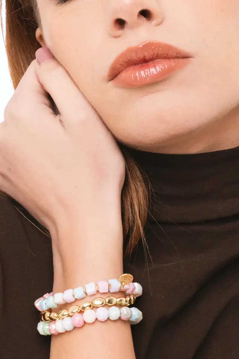 Bracciale elastico con pietre dure | MYA ACCESSORIES - 3