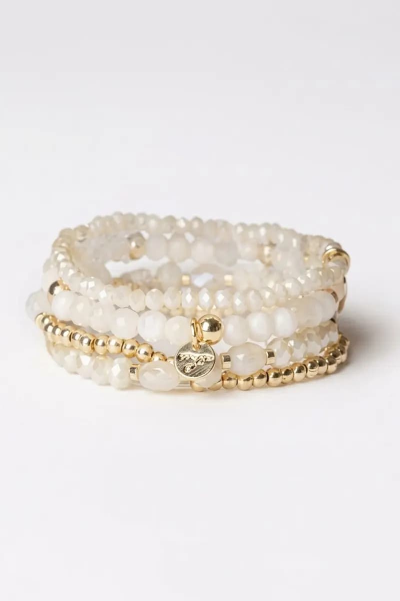 Bracciale elastico con pietre in vetro | MYA ACCESSORIES - 2