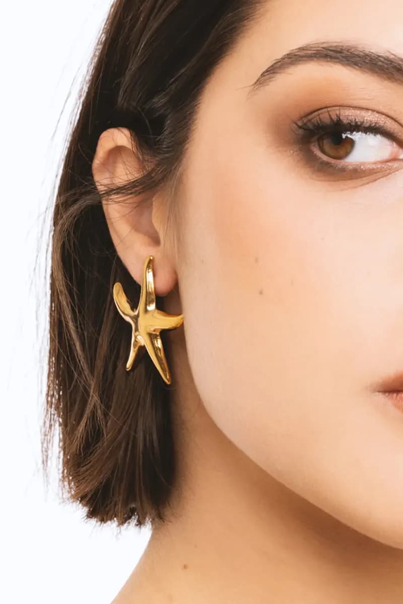 Orecchini stella marina in acciaio | MYA ACCESSORIES - 3