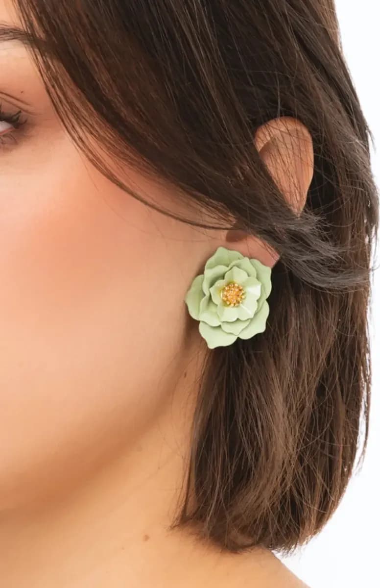 Orecchini a clip con fiore | MYA ACCESSORIES