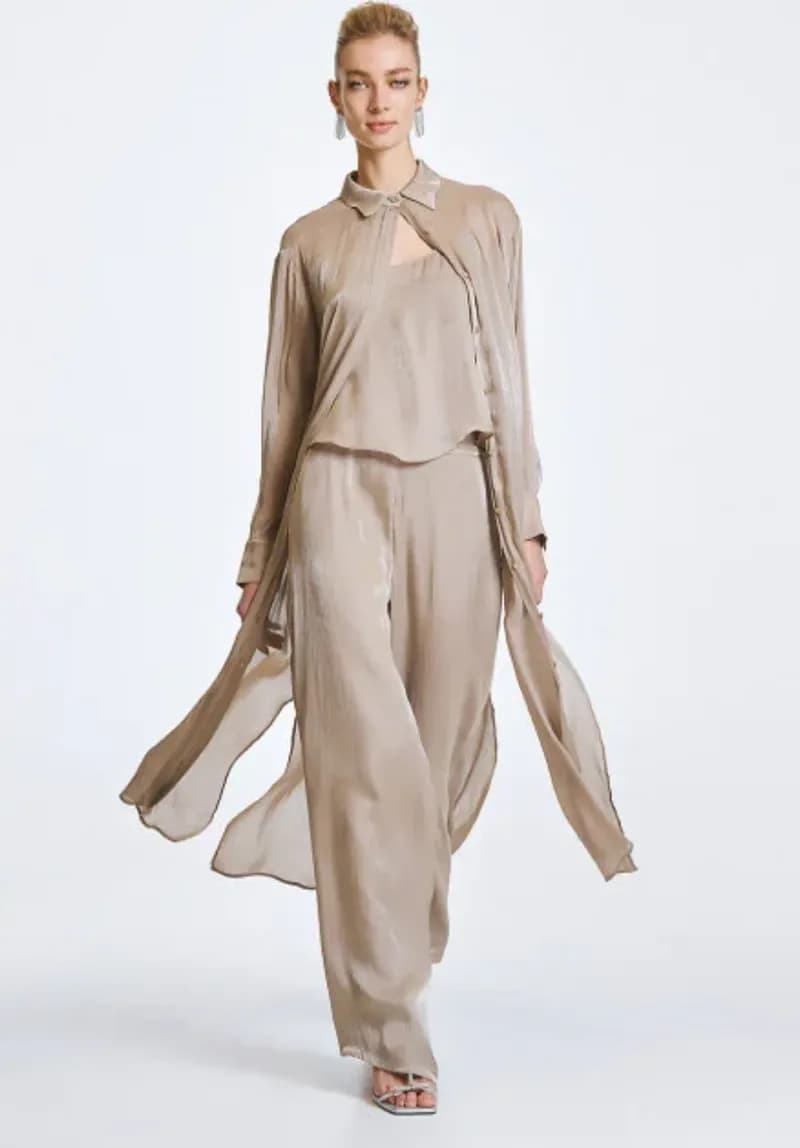 Pantalone palazzo lucido | ACCESS FASHION in prodotto You Store - Messina, commercioVirtuoso.it