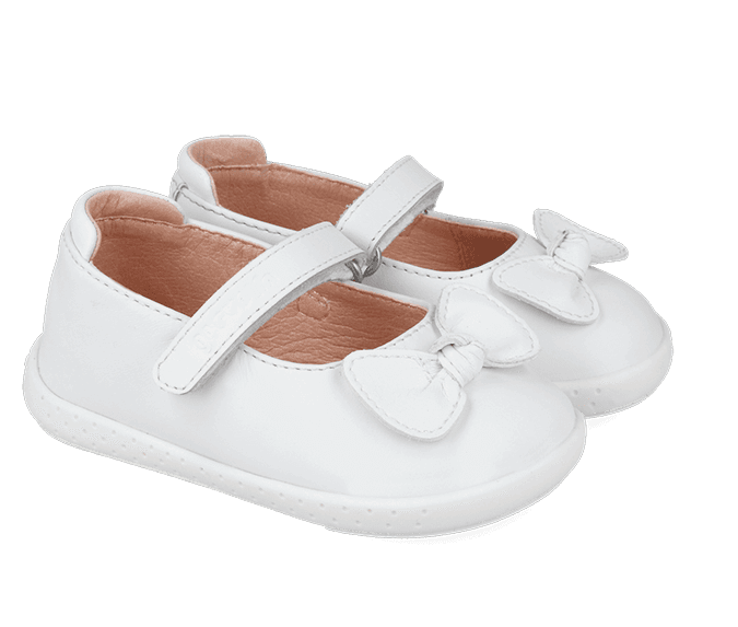 Bebè bambina barefoot primi passi bianco Garvalin - 7