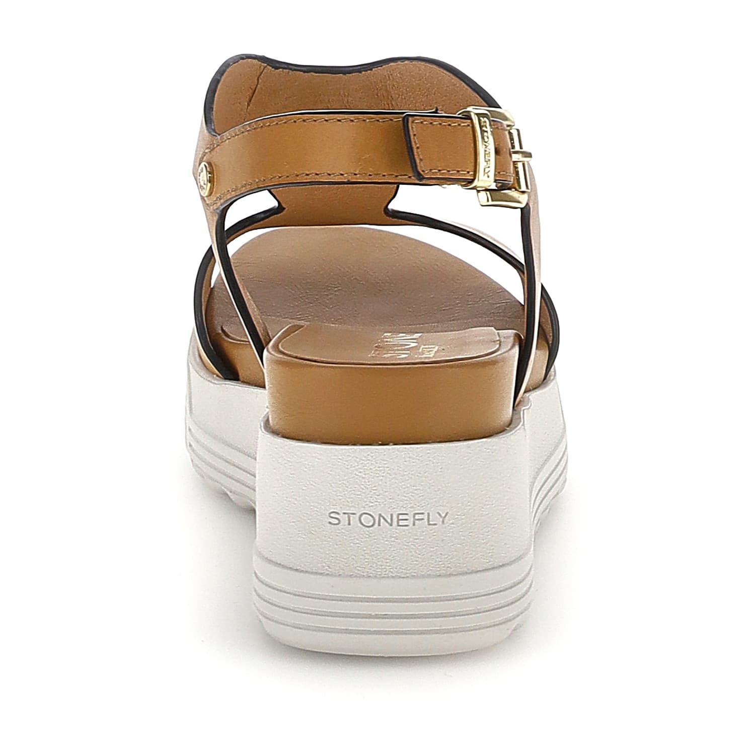 Stonefly sandali donna Parky 36 in pelle tobacco 223717 - 5