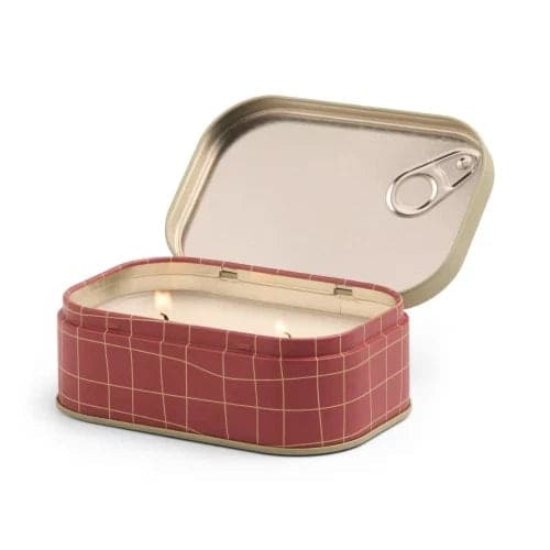 Candela in latta con stampa a pomodoro Bistro da 127 g (4,5 oz) - Pomodoro antico - 2