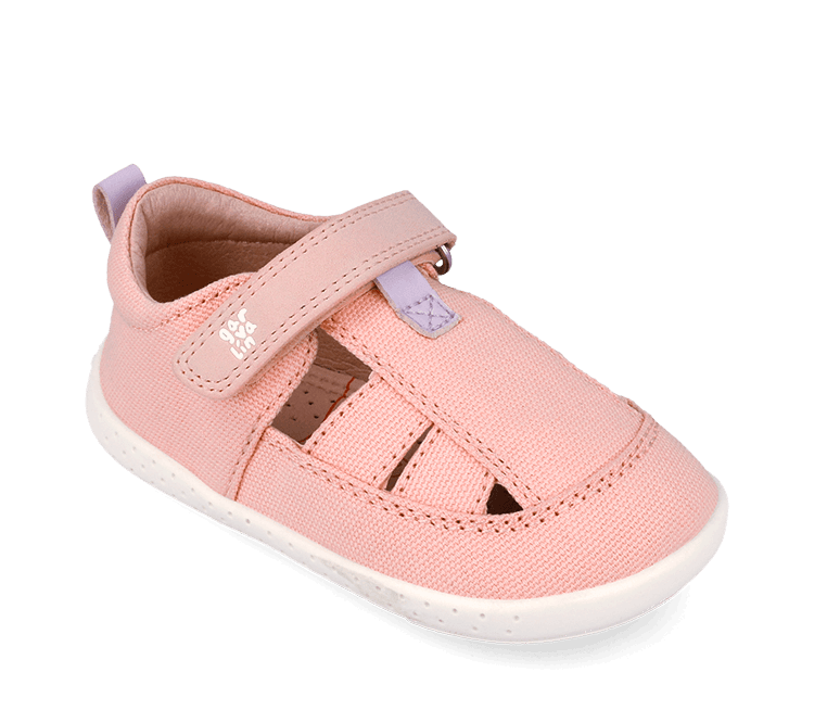 Sandali bambina rosa primi passi barefoot 19 -26 Garvalin - 6