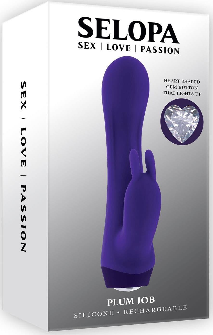 Vibratore lusso Rabbit Plum Job 2 motori curvo punto G con gemma cuore 10 vibro in prodotto Erosdom - Palmi, commercioVirtuoso.it