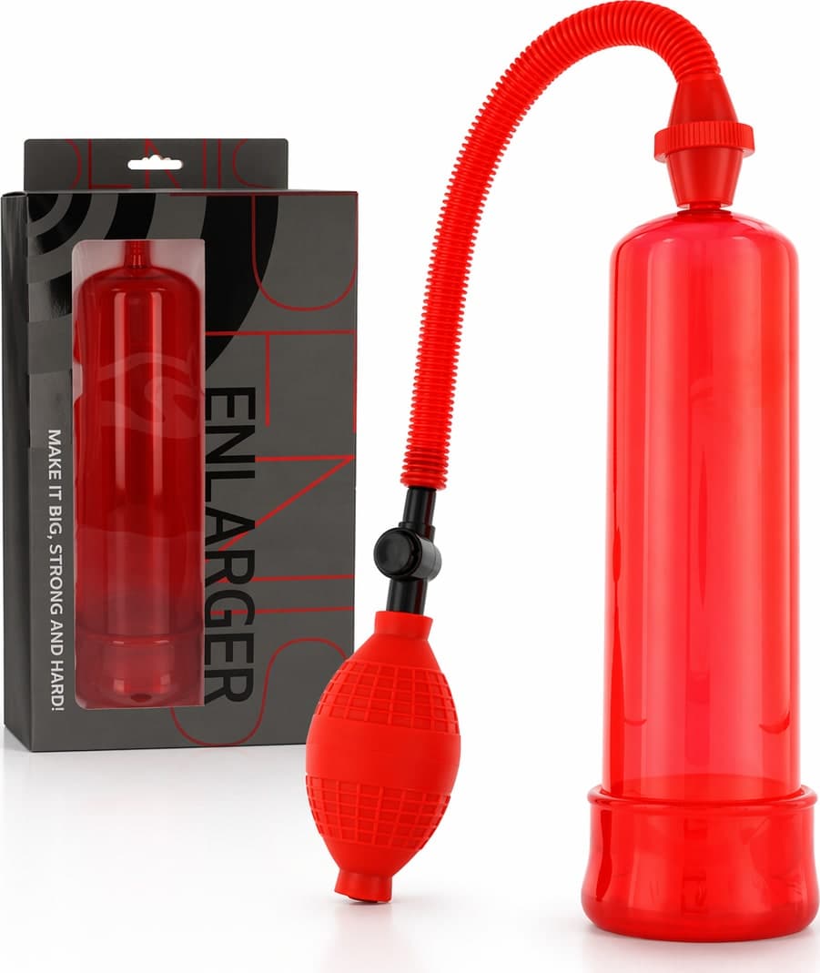 Pompa manuale per pene Seven Creations Enlarger Rossa 20 cm - 5