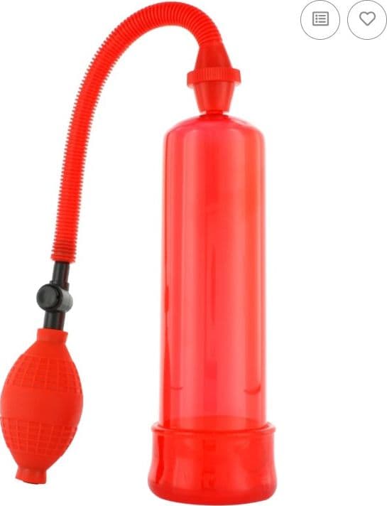 Pompa per pene Enlarger rosso estensore ingrandimento potenziamento controllo in prodotto Erosdom - Palmi, commercioVirtuoso.it