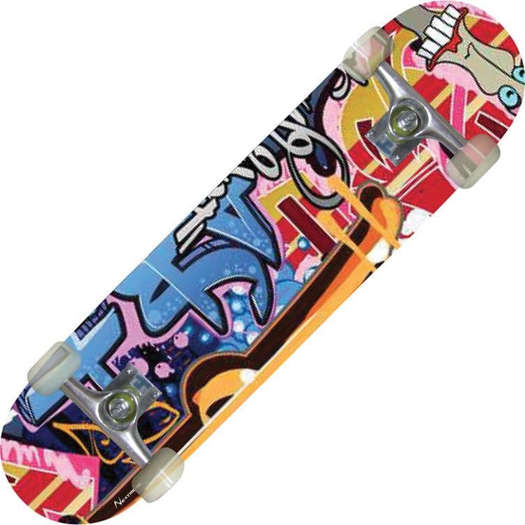 Skateboard Street Pro Graffiti - Tavola in Acero Canadese 7 Strati con Grip OS780