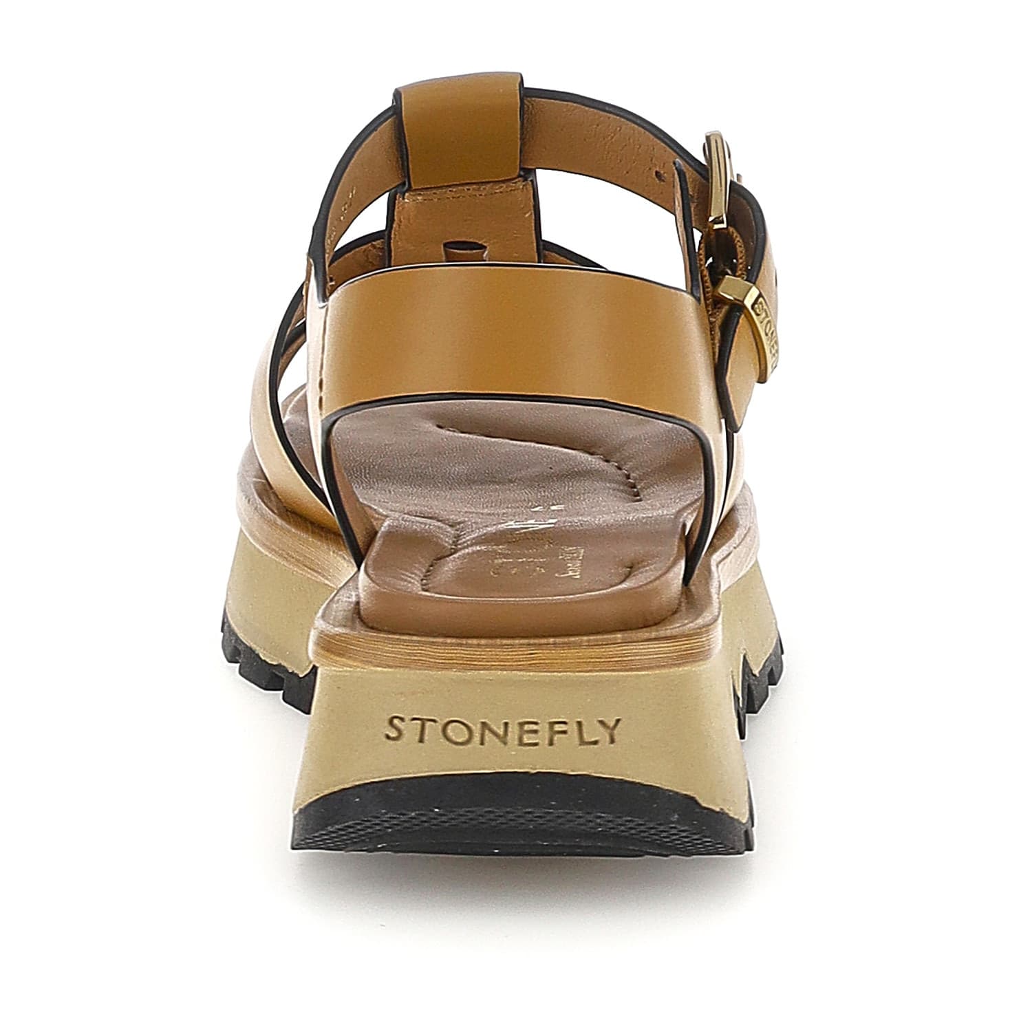 Stonefly sandali donna Star 10 dark tan con zeppa 223847 - 5