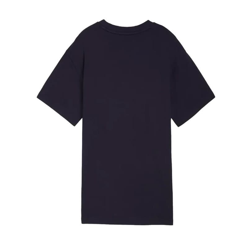 Puma T-Shirt Bambino Classics Grafica in Cotone Manica Corta Casual Regular Fit Blu - 2
