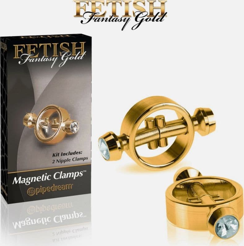 Morsetti Magnetici capezzoli Oro BDSM Pipedream Fetish Fantasy Gold Clamps Sexy in prodotto Erosdom - Palmi, commercioVirtuoso.it