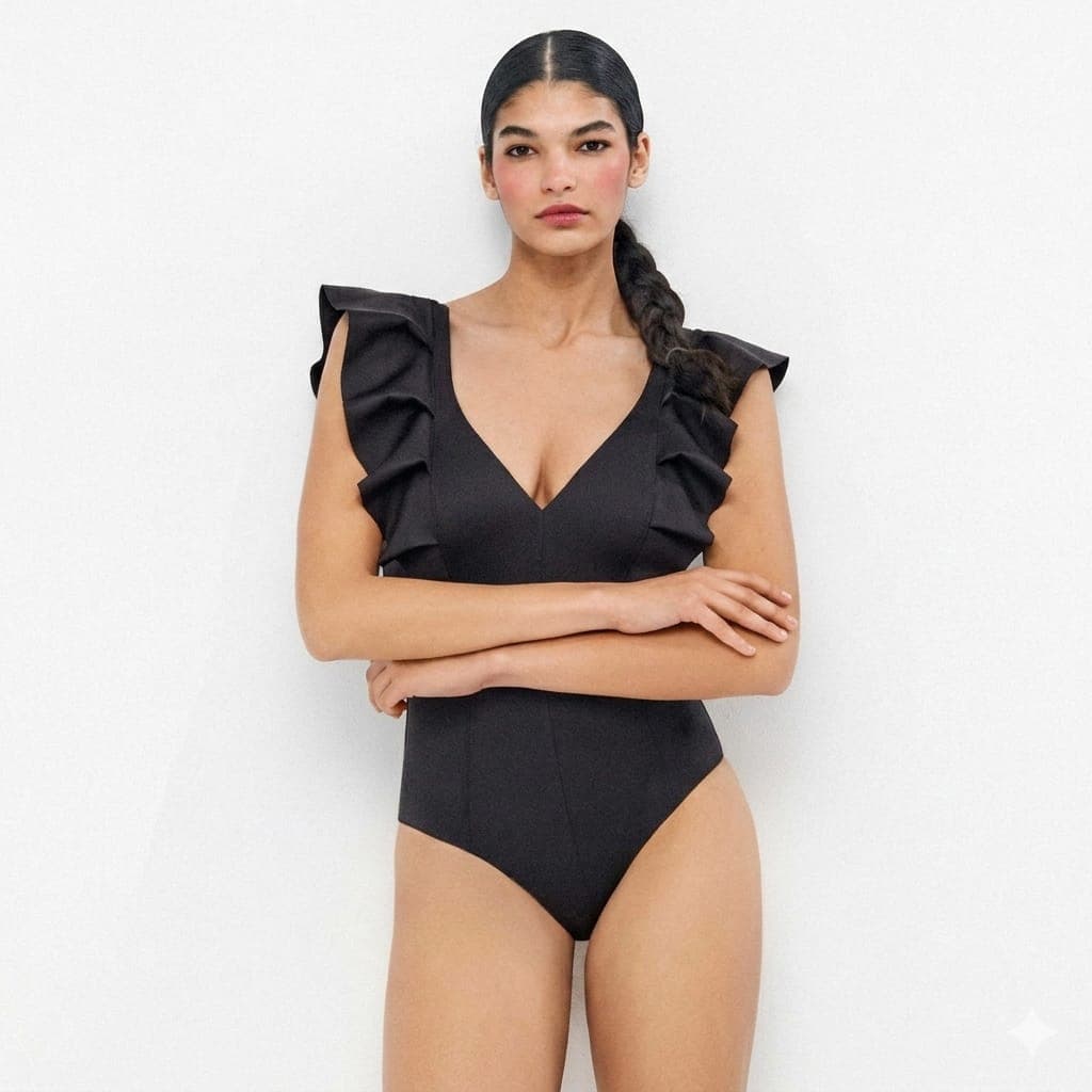 Costume Donna Gisela 2/30419U Swim Party Edition con Volant Effetto Snellente - 4