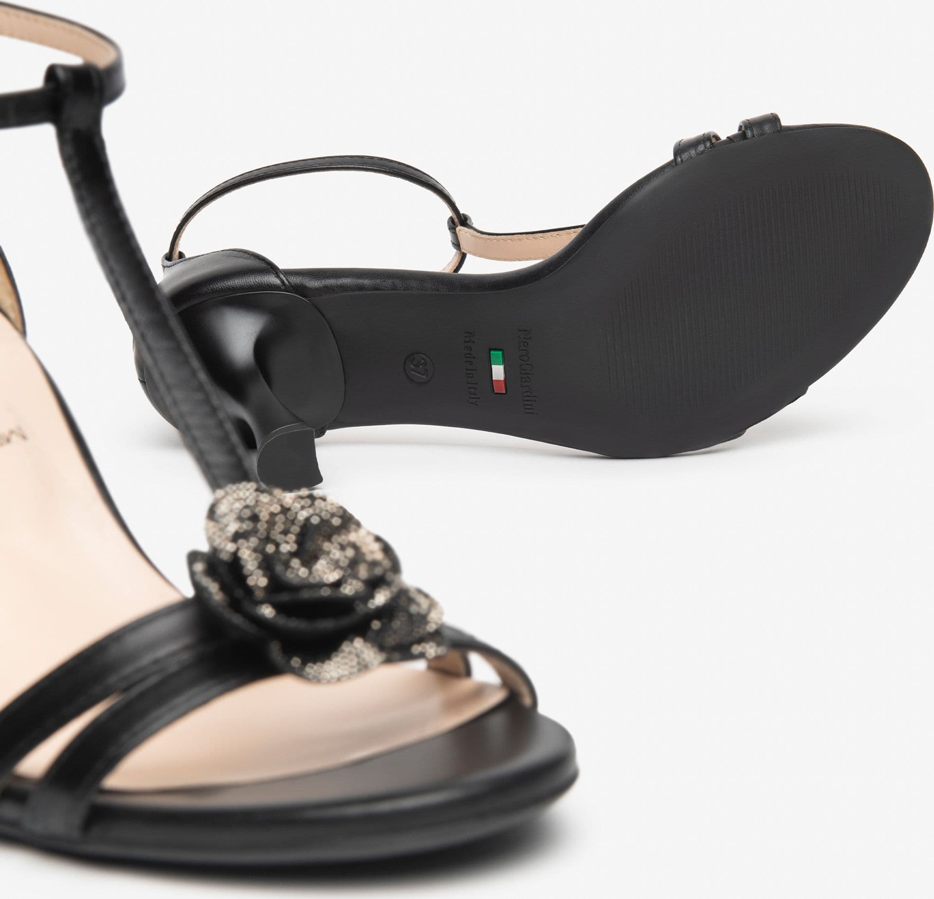 Nero Giardini sandali donna in pelle nero E615642DE100 - 4