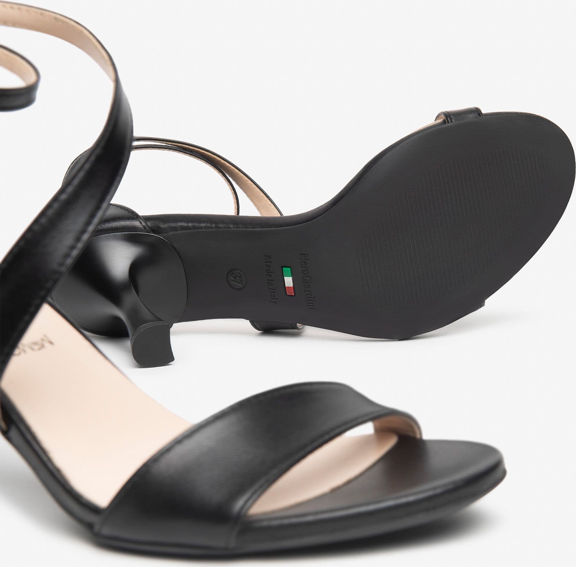 Nero Giardini sandali donna in pelle nero E615640DE100 - 4