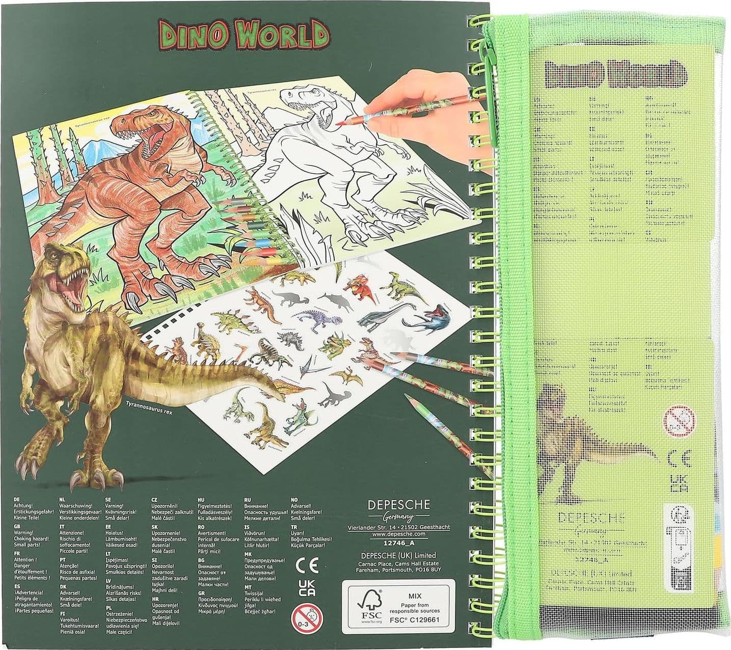 Depesche - Libro da Colorare Dino World 12746 - 4