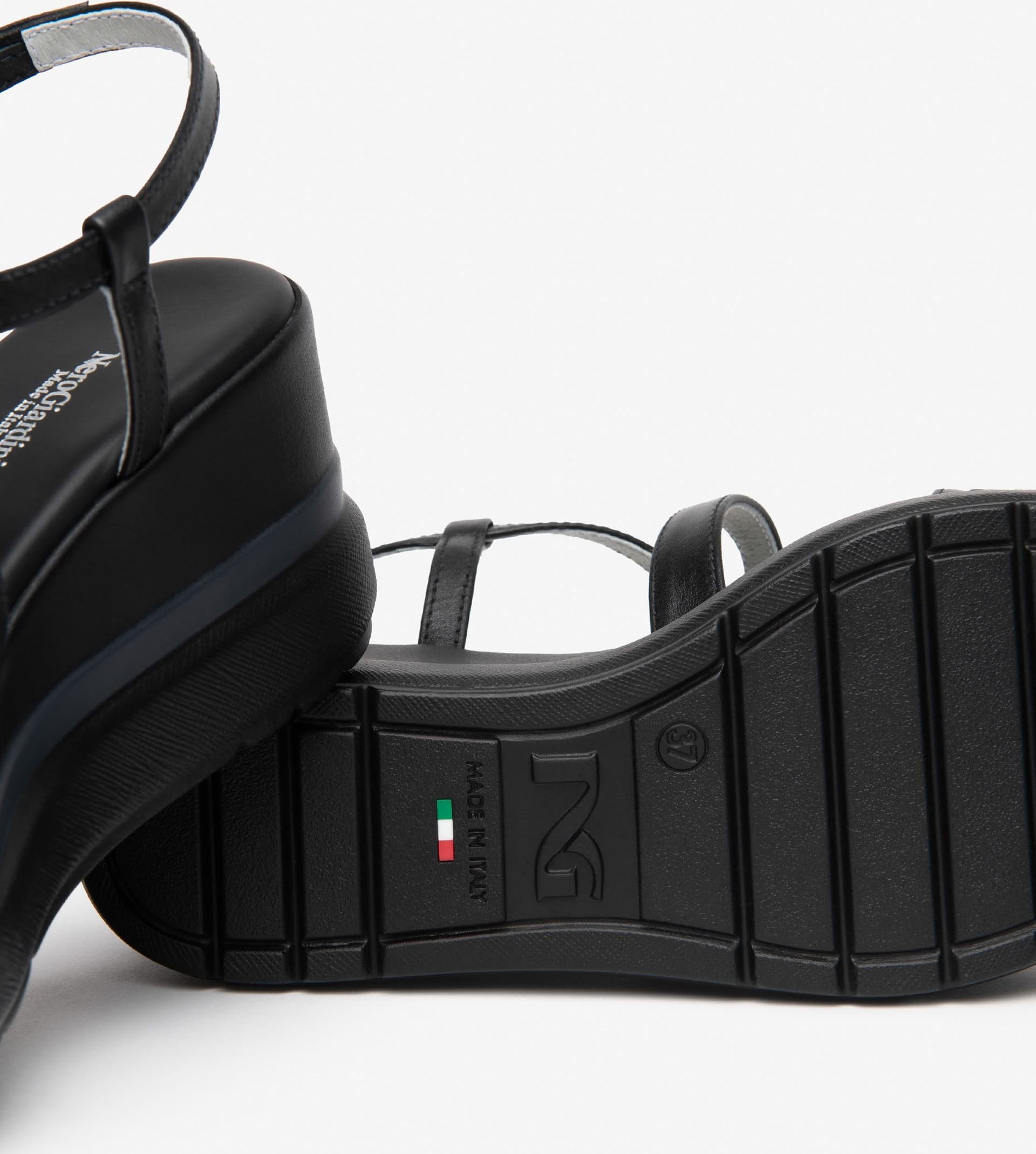 Nero Giardini sandali donna in pelle nero E615953D100 - 4