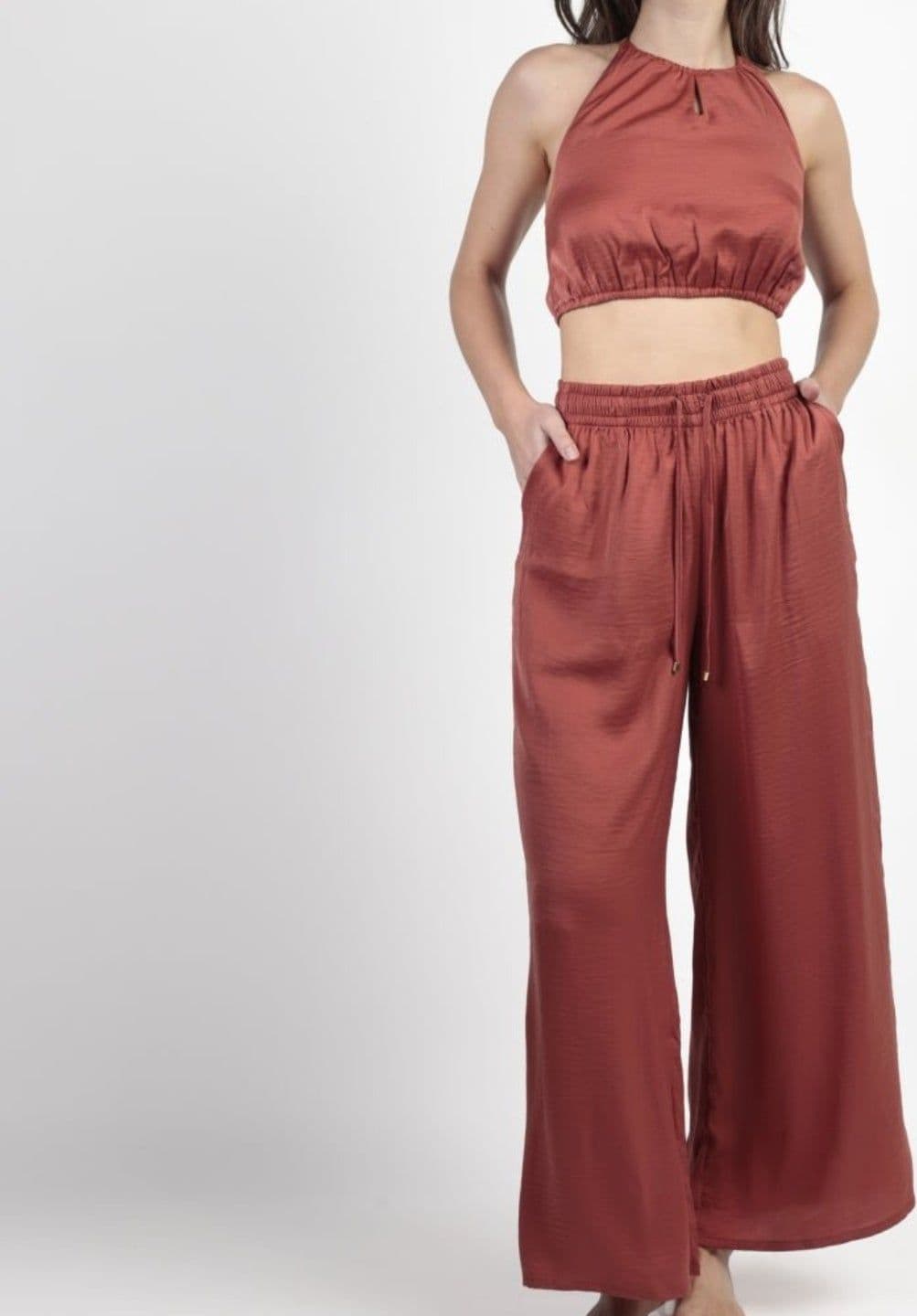 Completo Donna Admas 19926 Satinee Top e Pantaloni Primavera/Estate in Raso in Autocategorizzazione The King Luxury - San Marcellino, commercioVirtuoso.it