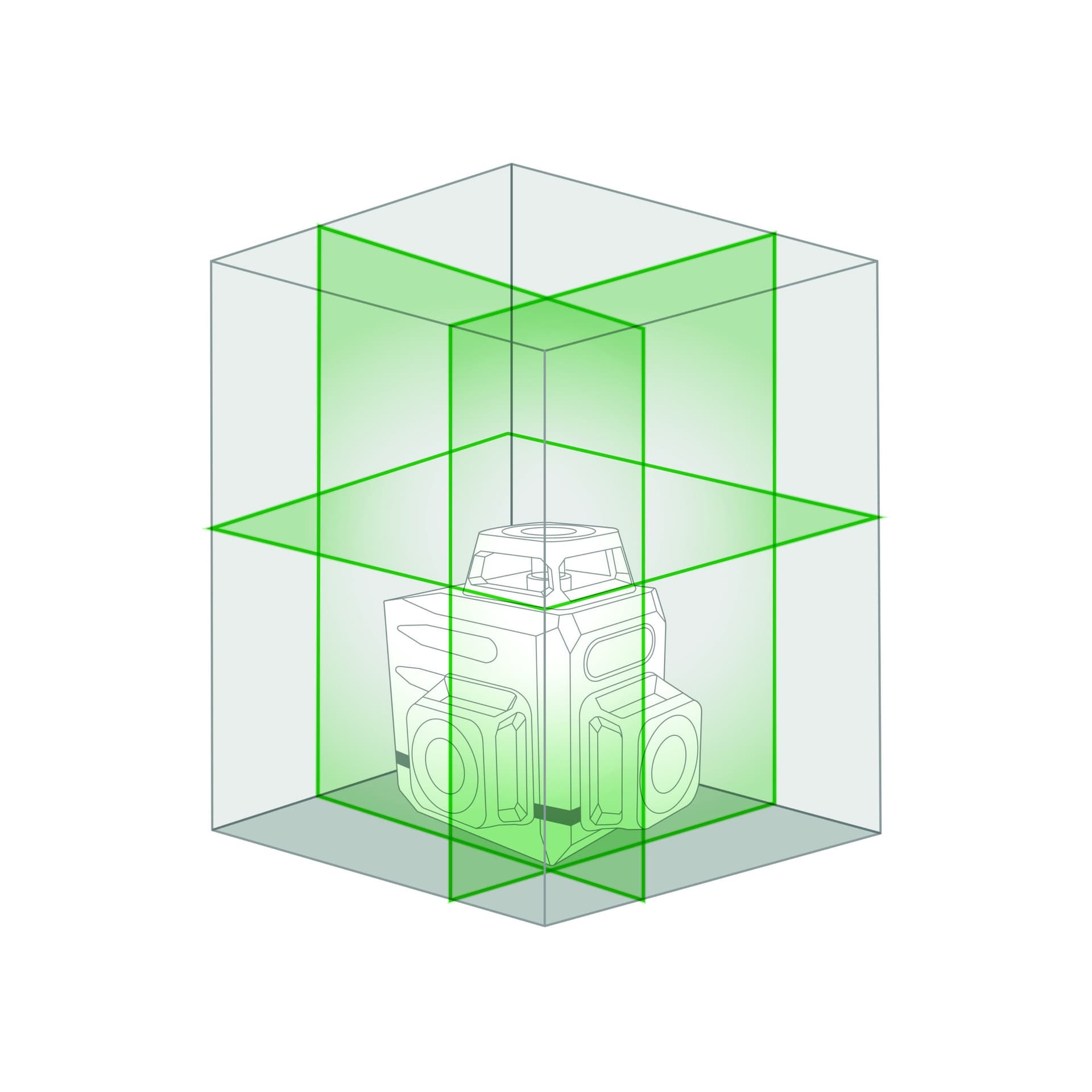 LIVELLA LASER 'METRICA' 3D GREEN ACTION - 7