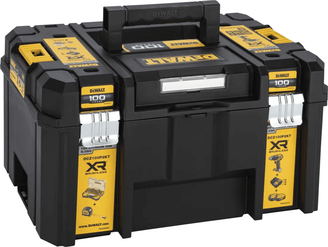 TRAPANO BATTERIA AVV. PERCUSSIONE 18V DCZ100P2KT-QW 'DEWALT' - 2