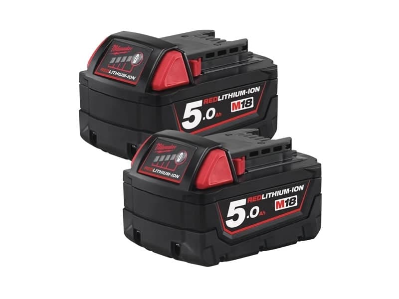 BATTERIA ENERGY KIT M18 NRG-502 2 5Ah+ 1 2Ah + carica 'MILWAUKEE' - 2