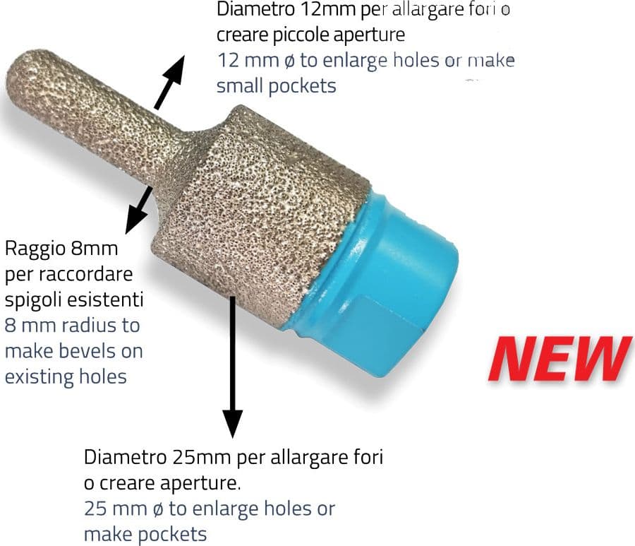 FRESA A SECCO P-PIASTRELLE DIAM. 25-12 mm. ALLARGATORE ART54030 'SIGMA' - 4