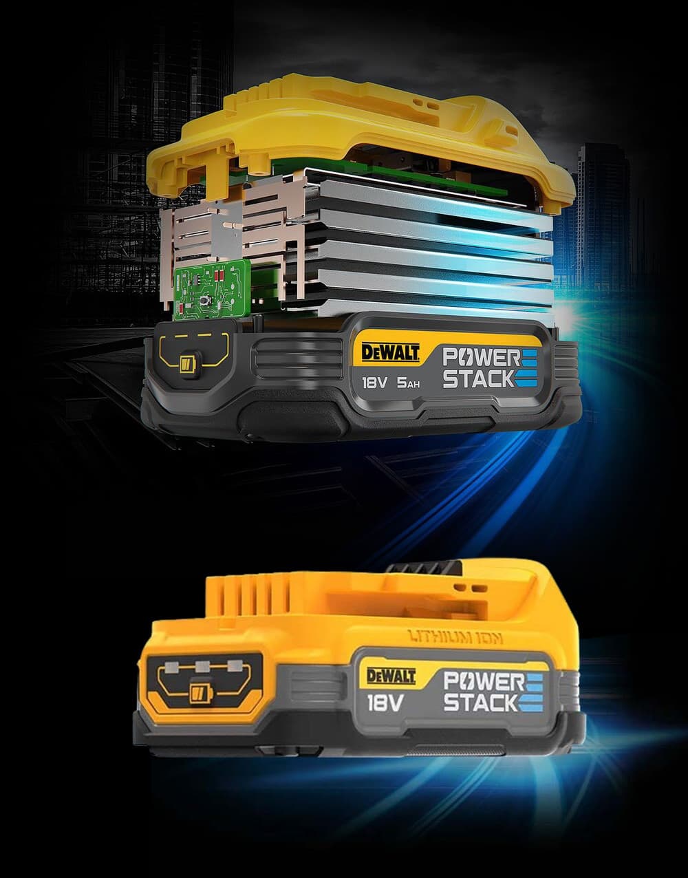 BATTERIA 18V IN KIT DCB1102E2-QW 2batterie Powersta 2Ah+carica 'DEWALT' - 3