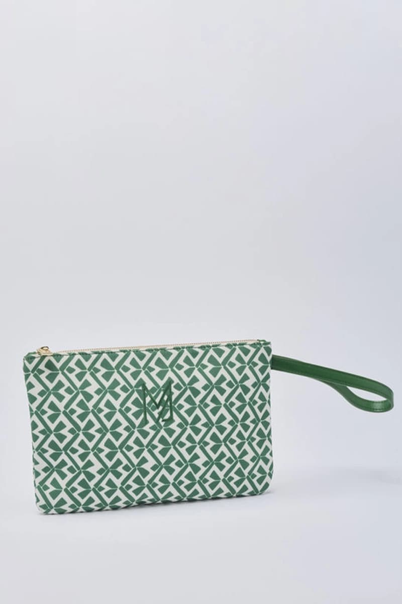 Pochette mare in tessuto fantasia rombi | MARINA ABAGNALE - 2
