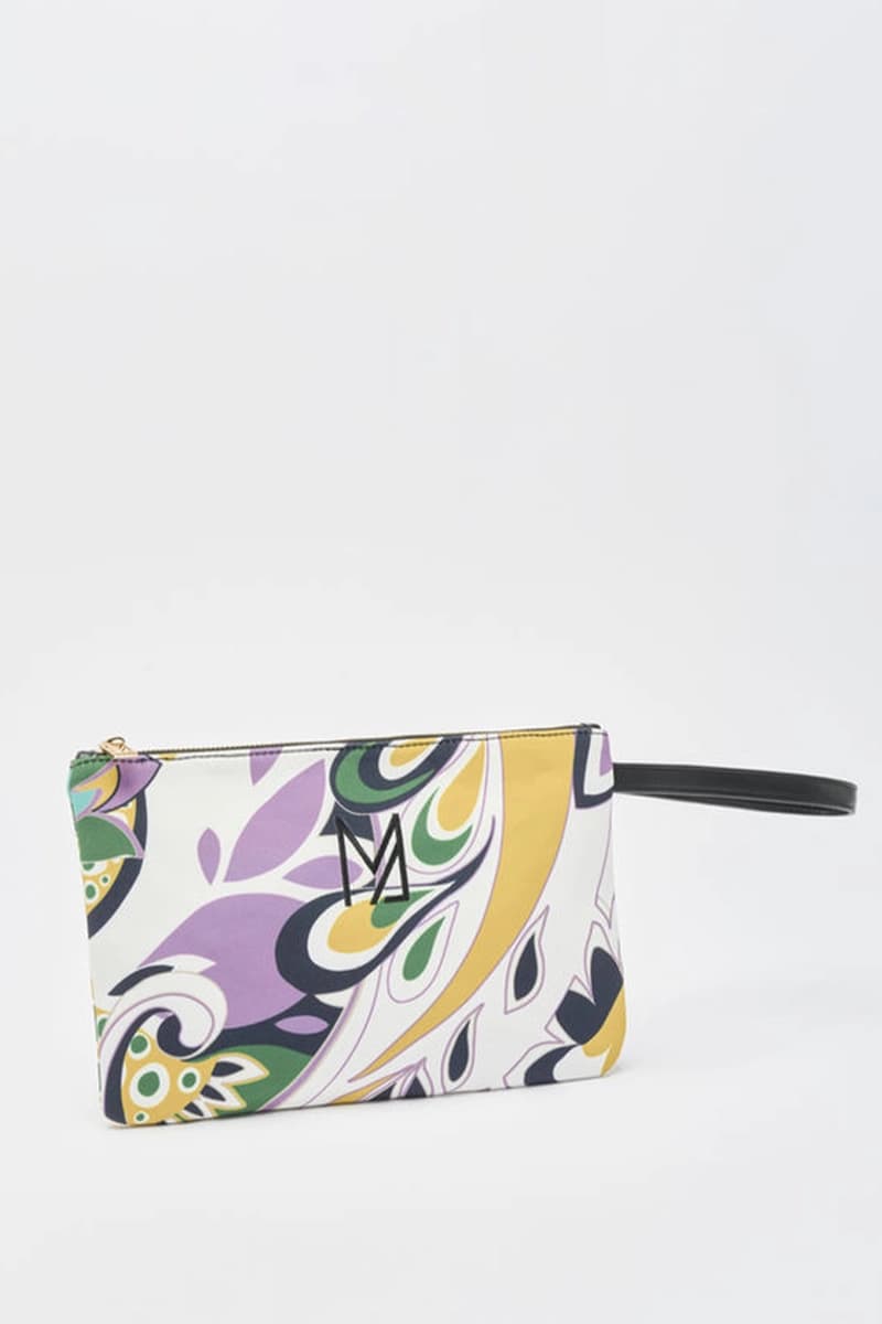 Pochette mare in tessuto fantasia multicolor | MARINA ABAGNALE - 3
