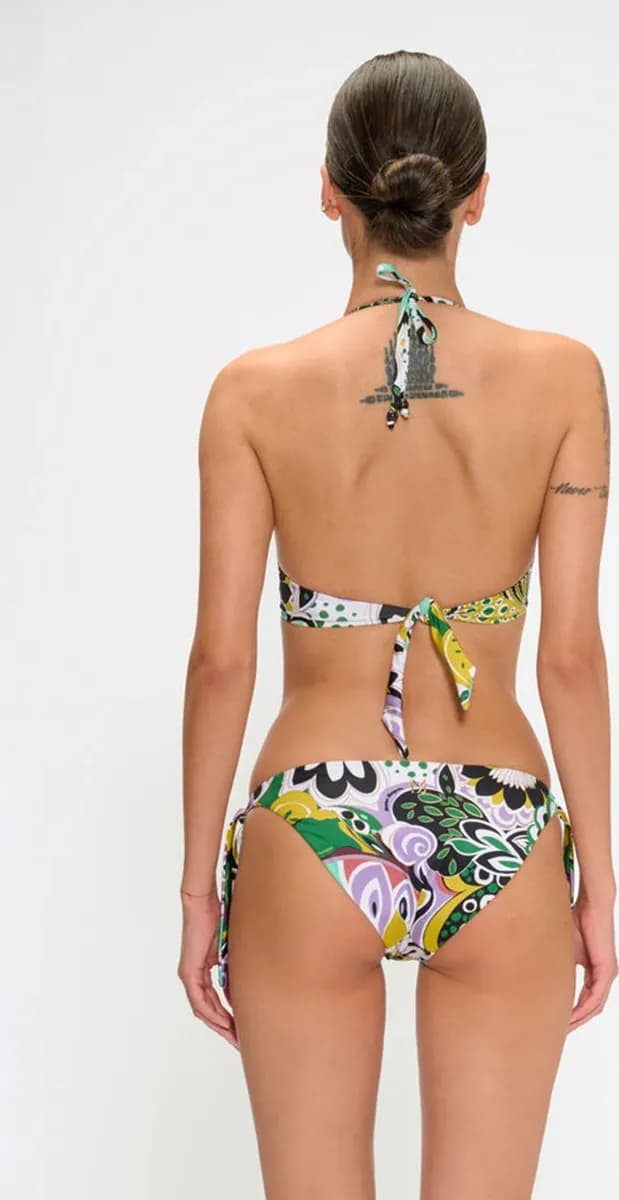 Bikini push-up e slip annodato fantasia | MARINA ABAGNALE - 2