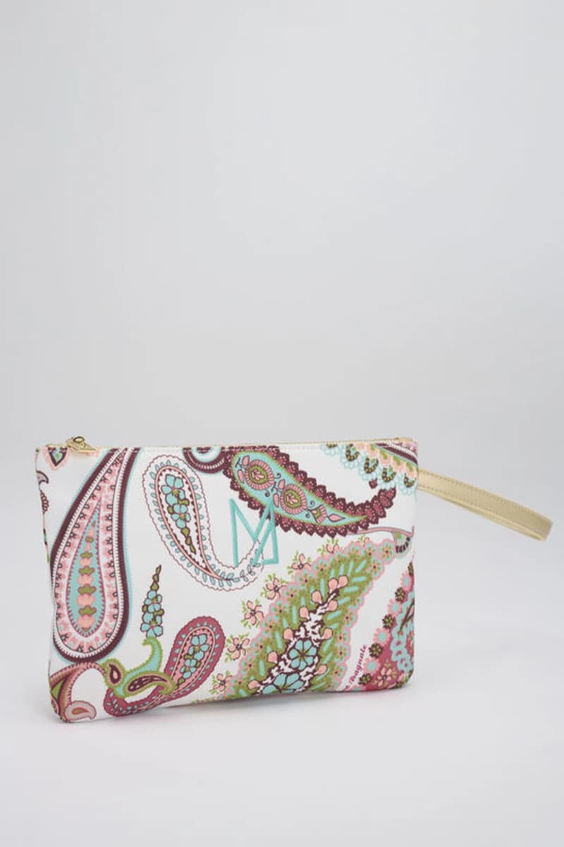 Pochette mare in tessuto fantasia paisley | MARINA ABAGNALE - 2
