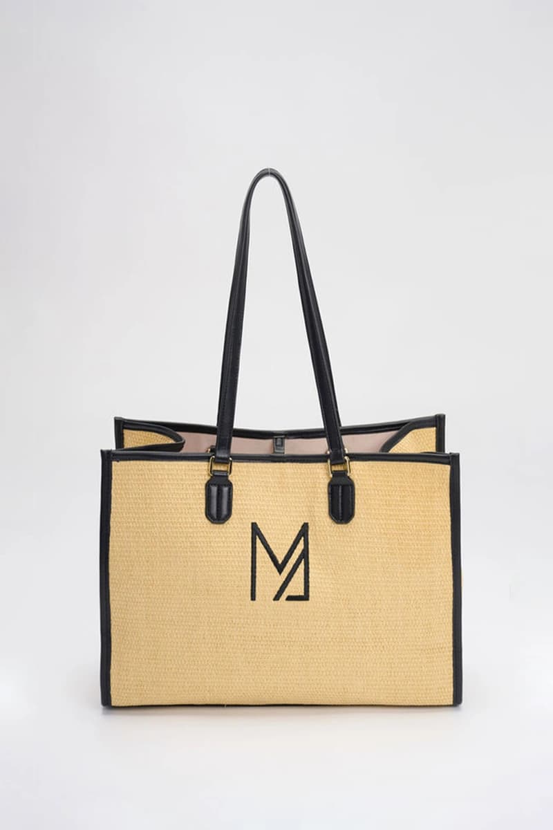 Borsa mare in tessuto effetto rafia | MARINA ABAGNALE - 3