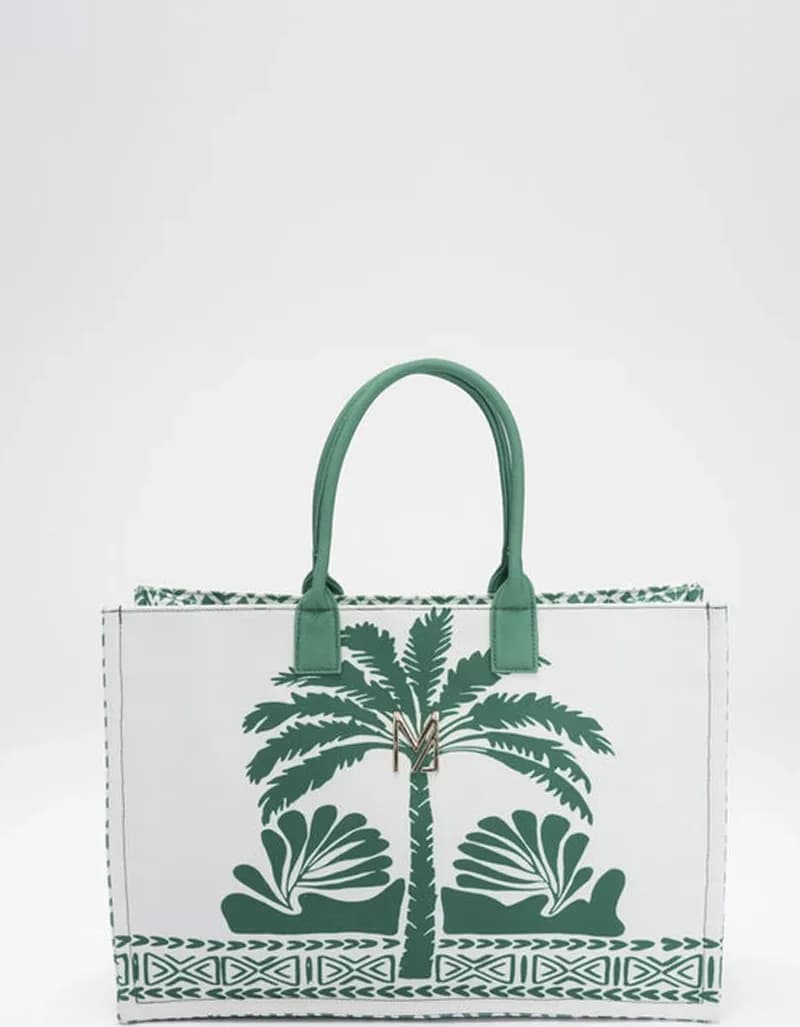 Borsa mare in tessuto fantasia bicolor | MARINA ABAGNALE - 4