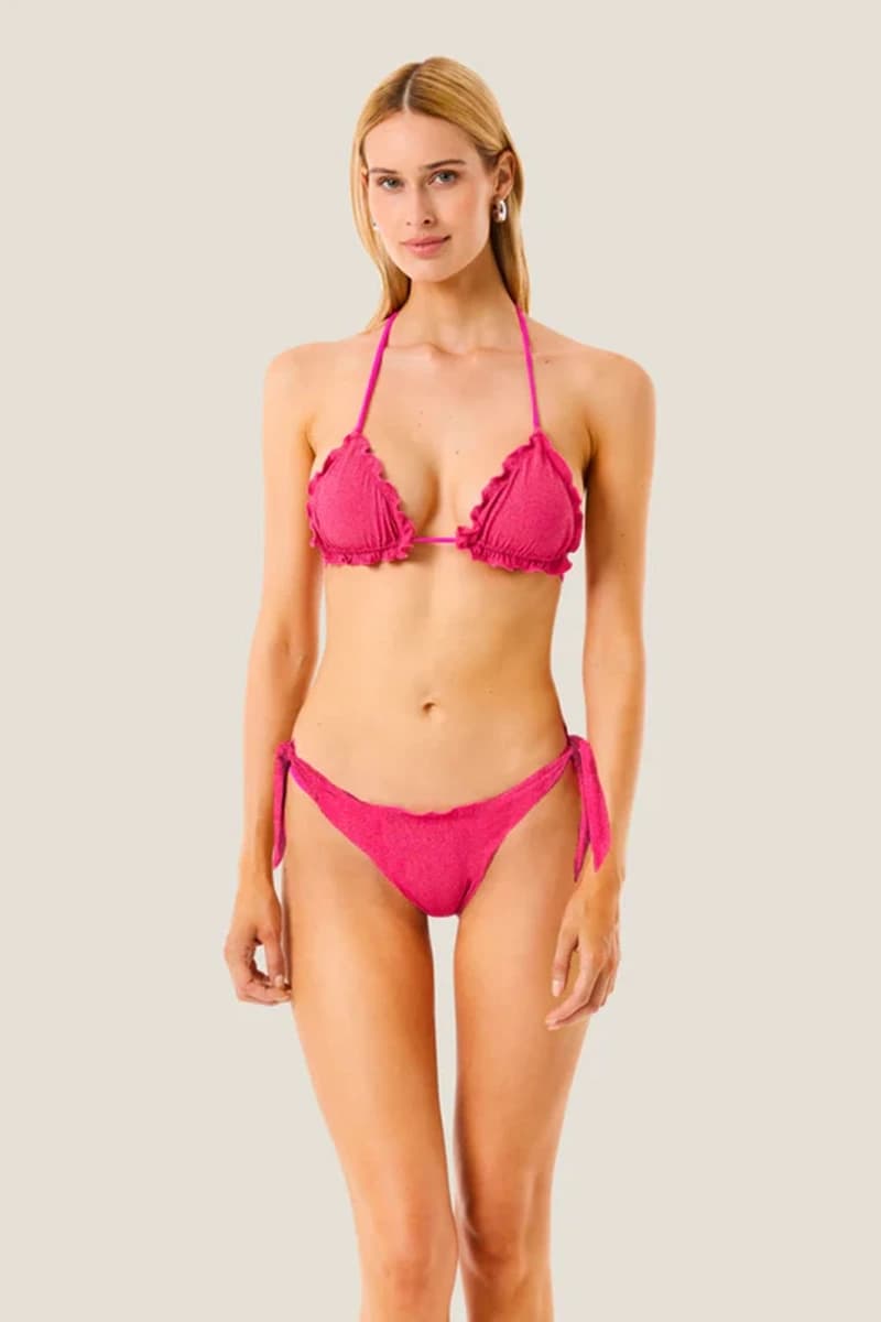 Bikini triangolo e slip annodato Color Lurex | 4GIVENESS - 2