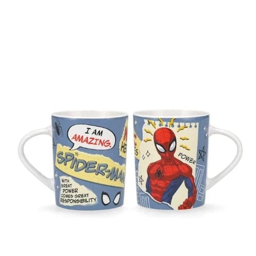 Home in rombo - Mug spiderman hero disney in new bone china decorata cc 330 blu