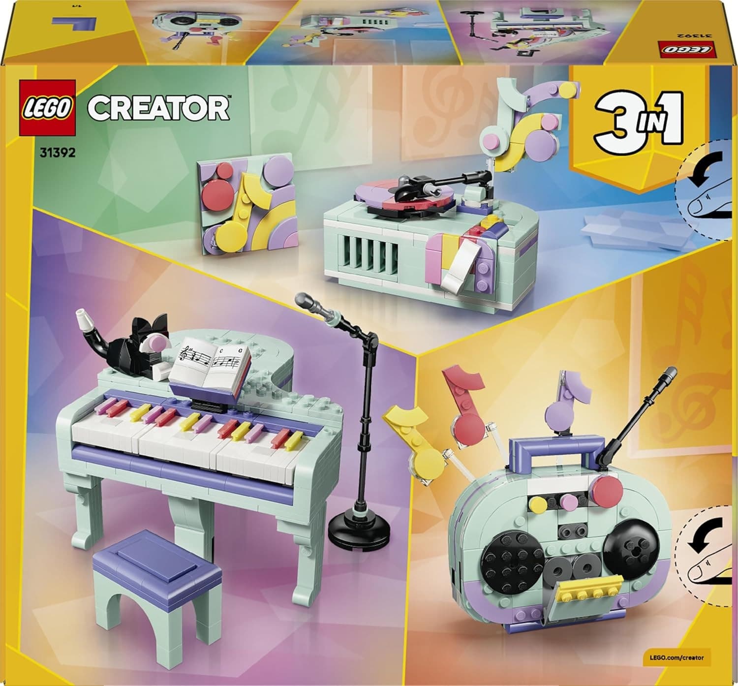 Lego Creator - Pianoforte Decorativo con Gatto 3 in 1 - 31392 - 8