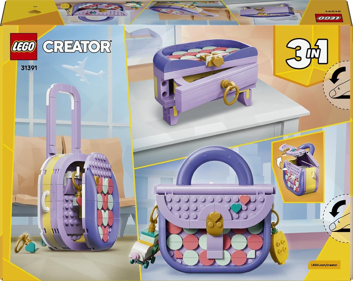 Lego Creator - 3 in 1 Borsetta alla Moda Portaoggetti 31391 - 8