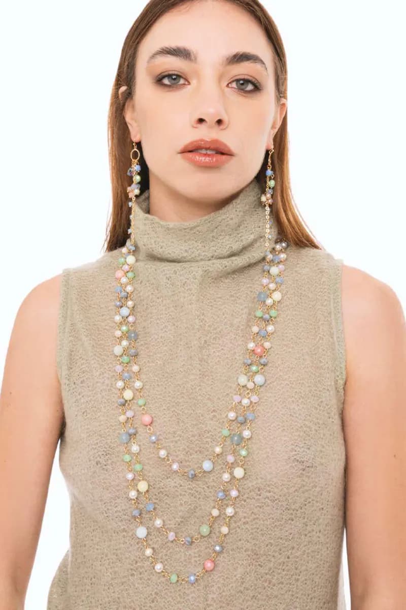 Collana lunga con pietre dure | MYA ACCESSORIES - 3